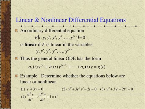 PPT - Ch 1.3: Classification of Differential Equations PowerPoint ...