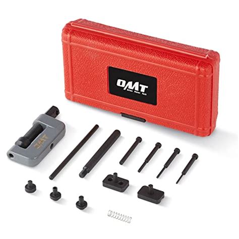 OMT Chain Breaker, 19pc Chain Breaker Tool Kit with C Frame 3 Anvils 5 Break Tips, Dirt Bike ATV ...