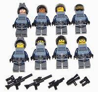 Lego SWAT Team Minifigures Men Figures Army Police Squad Military Figs ...