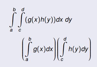 integration - When can a double integral be split into product of two integrals? - Mathematics ...