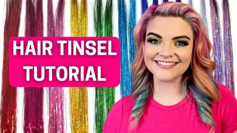 HOW TO TIE HAIR TINSEL // DIY Step By Step Fairy Hair Tutorial for ...