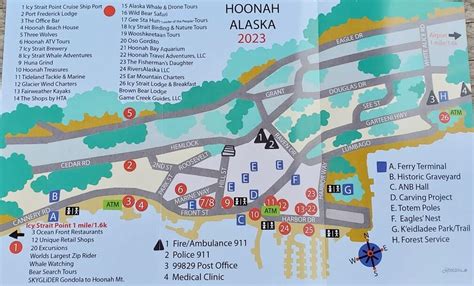 Hoonah Alaska map for a cruise ship arrival 🏔 Alaska cruise travel blog ...