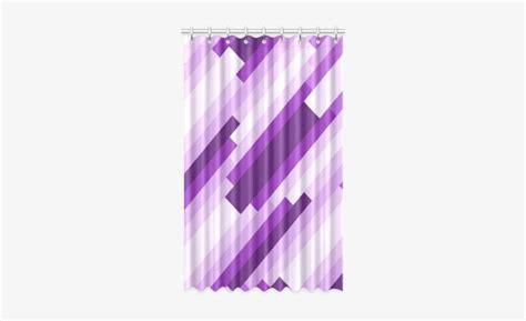 Shades Of Purple Diagonal Stripes Window Curtain 52" - Shades Of Purple ...