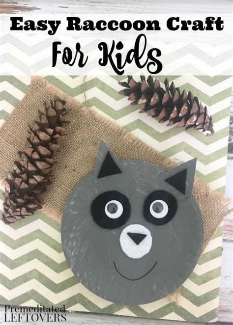 Raccoon Paper Plate Craft for Kids Tutorial