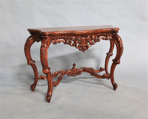 Solid Mahogany Wood Hand Carved Getrude Hall/Console Table | Turendav Australia | Antique ...