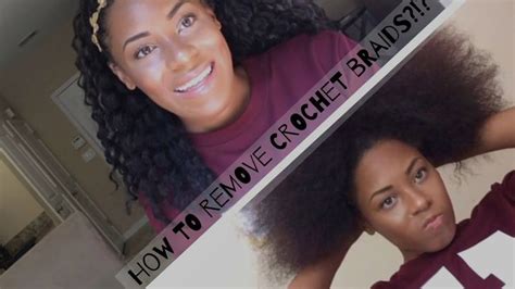 How to remove Crochet Braids? (Freetress Deep Twist) - YouTube ...