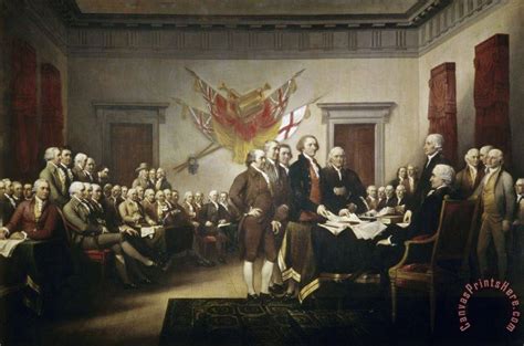 John Trumbull Signing the Declaration of Independence Art Print for ...