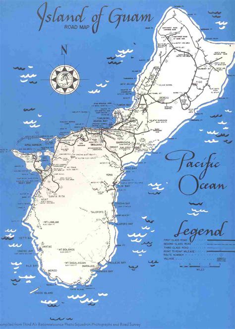 Detailed old road map of Guam 1950. Guam detailed old road map of 1950 | Vidiani.com | Maps of ...