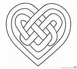 Celtic Love Knotwork Pages For Adults Coloring sketch template