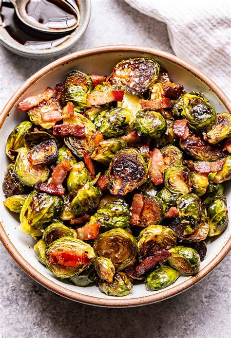 Balsamic Maple Roasted Brussels Sprouts with Bacon - Recipe Runner