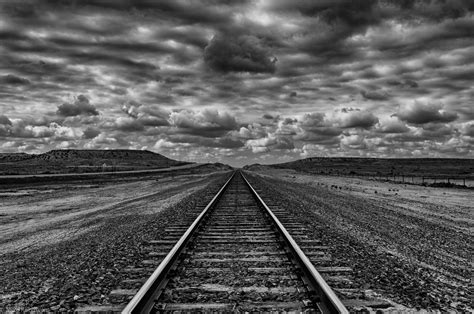 Free photo: Train Rails Photography - Atmosphere, Rails, Trees - Free Download - Jooinn