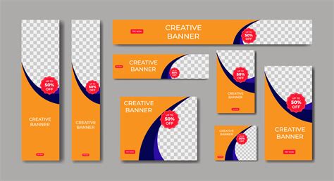 Set Of Ad Banner Template Design 11980283 Vector Art at Vecteezy