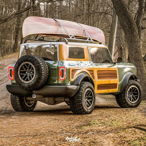 UPDATE: 2021 Ford Bronco "Woodie Wonder" Shows Retro Look - autoevolution