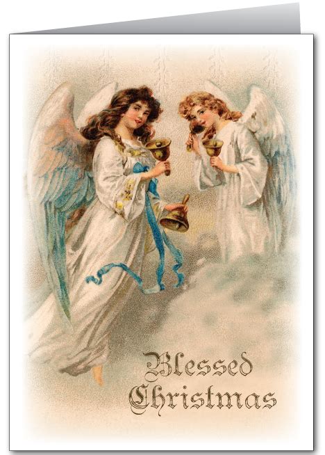 Vintage Angel Christmas Card - Angels Fan Art (32815145) - Fanpop