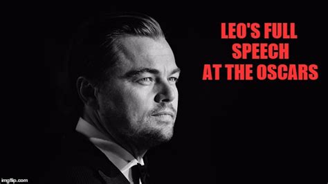 Oscar 2016: Leonardo DiCaprio's winning speech is a life-lesson in not ...