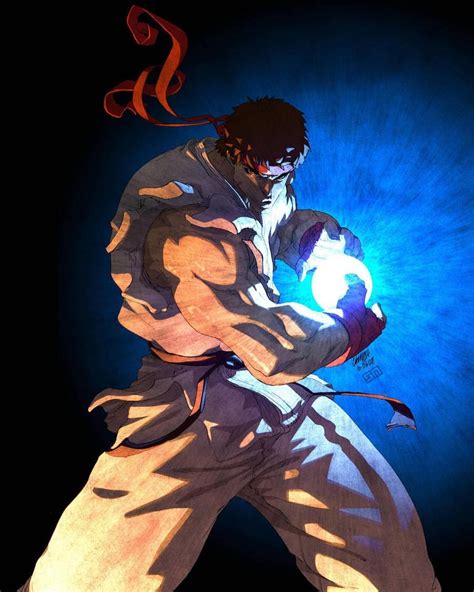 Hadouken! Ryu from Street Fighter! Follow @anime.ishi for more! Credit: sykosan from deviantart ...