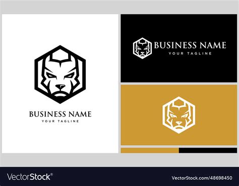 Line art bulldog logo template Royalty Free Vector Image