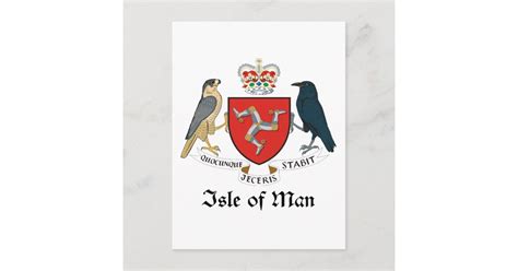 ISLE OF MAN - emblem/flag/symbol/coat of arms Postcard | Zazzle