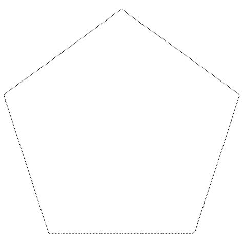 Pentagon Shape Tracing coloring page - Download, Print or Color Online ...