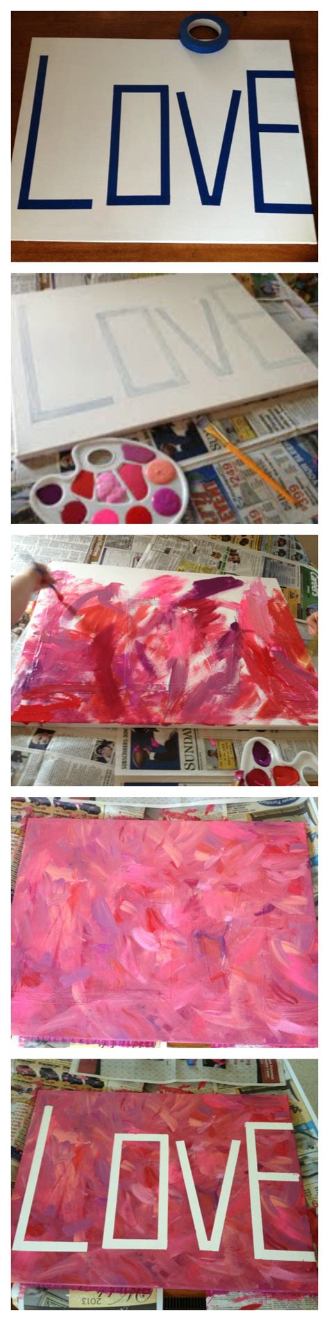 52 Weeks of Pinterest: Week 14 - Kid's Canvas Art! - Fabulessly Frugal