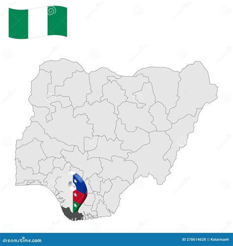 Location Bayelsa State on Map Nigeria. 3d Bayelsa Location Sign. Flag of Nigeria Stock Vector ...