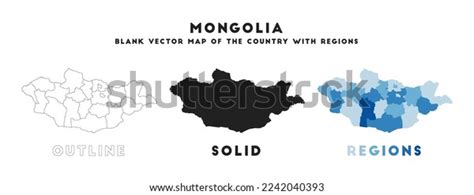 Mongolia Map Borders Mongolia Your Infographic Stock Vector (Royalty ...