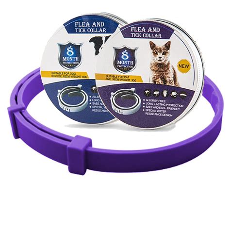 Collar antipulgas y garrapatas para perros y gatos, repelente de mosquitos e insectos, repelente ...