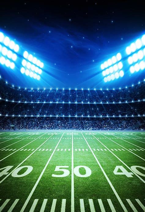 Football Field Spotlights Night Stadium Sports PhotoBackdrops G-296 – Dbackdrop