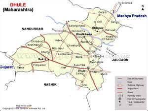 Dhule District Map With Villages - Brandy Tabbitha