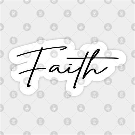 Faith Word art, Christian Design - Faith Christian - Sticker | TeePublic