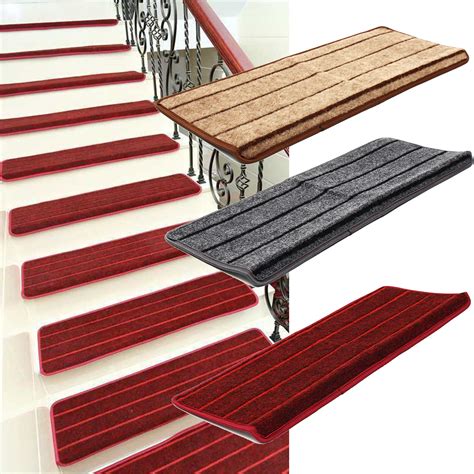 5PCS Non Slip Tread Carpet Mats Step Staircase Non Slip Mat Protection Cover Pad | Alexnld.com