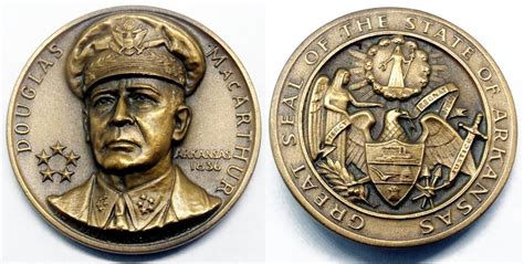 ⚫ DOUGLAS MacARTHUR HIGH RELIEF MEDAL BY MEDALLIC ART CO. | #4632270672