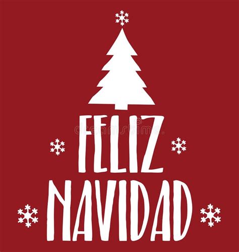 Feliz Navidad Greeting Card Stock Vector - Illustration of happy ...