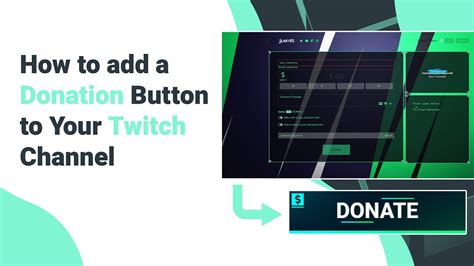 How to add a Donation Button on Your Twitch Channel - YouTube