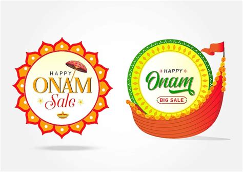 Premium Vector | Happy Onam mega sale offer premium logo unit, poster ...