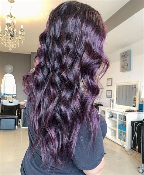Dark purple hair coloring - velohost