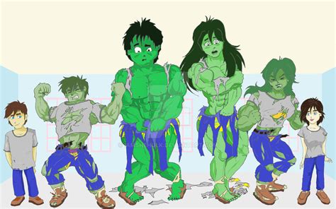 SHE HULK AND HULK TRANSFORMATION SEQUENCE by IAmSheHulk on DeviantArt