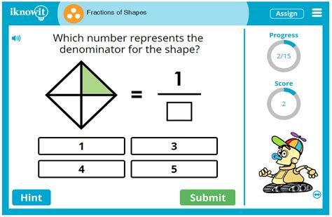 Interactive Math Lesson | Fractions of Shapes