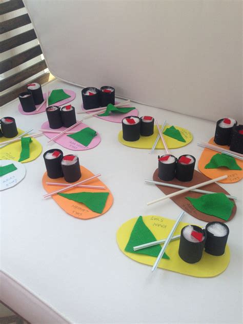 Our theme for the month was Japan and we tried out to make some sushi from cotton. it was a lot ...