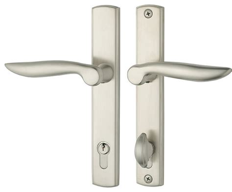 Swing Door Handleset With Locking Cylinder for Doors With Multipoint ...