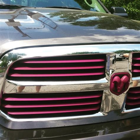 Ram truck with Plasti dip purple grill | Cool truck accessories, Ram trucks accessories, Pink ...