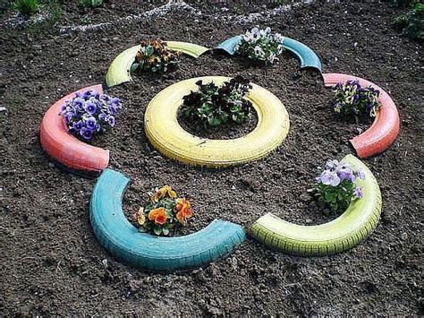 How to DIY Old Tire Garden Ideas —Recycled Backyard | Tire garden, Old tires, Outdoor gardens