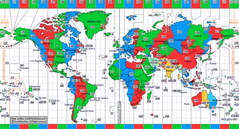 History of the Standard Time Zone charts of the World and the International Date Line ...