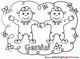 Gemini Coloring Page Free Online Sketch sketch template