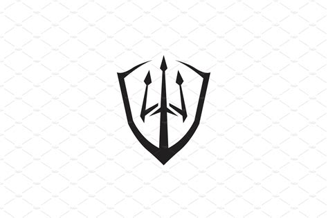 Trident spear shield logo design | Logo design, Trident logo, Trident