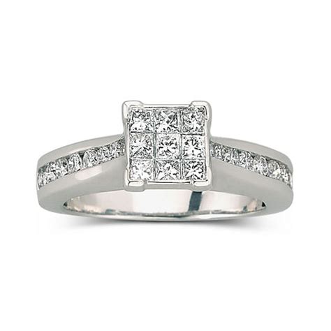 1 CT. T.W. Diamond Engagement Ring 10K White Gold - JCPenney