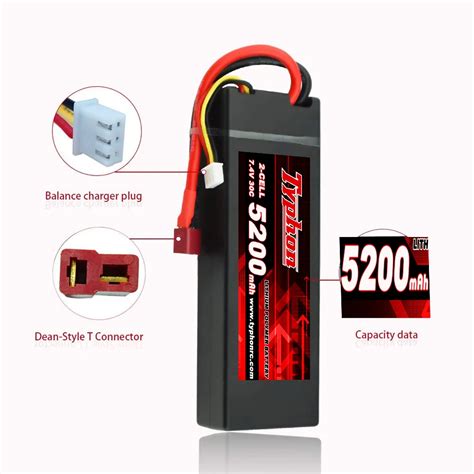 Sky Lipo Battery 5000 2s 7.4v 5200mah Hard Case 30c Pin Lipo Batteries ...