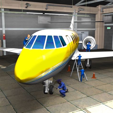 Plane Mechanic Simulator 3D Repair Garage Workshop by Techving