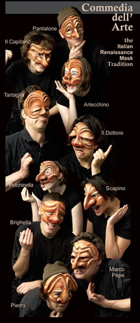 Drama masks, Commedia dell’arte, Theatre masks