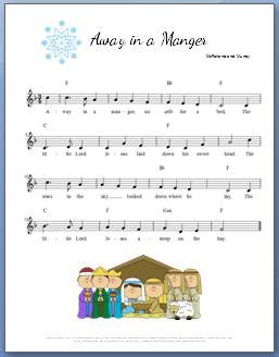 Away in a Manger Piano Chords | My Fun Piano Studio